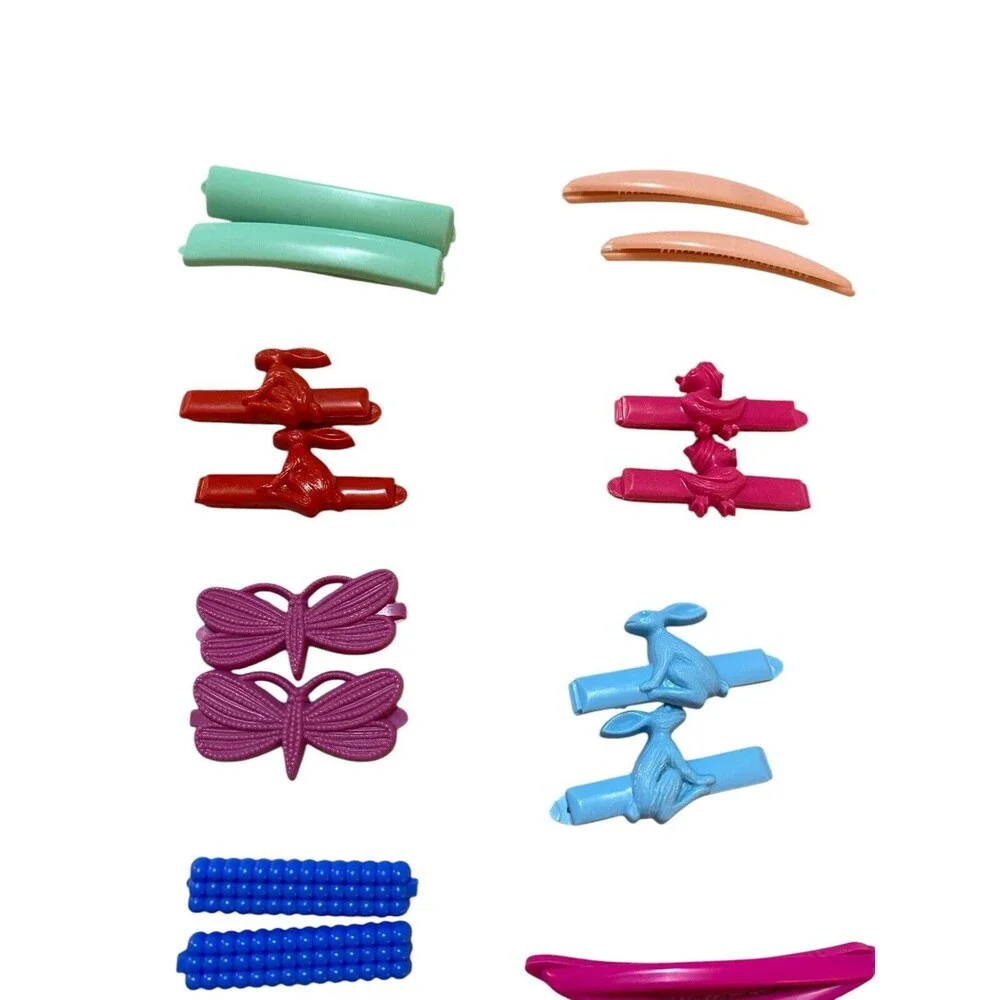 Plastic Barrettes And Pony Tail Holders
